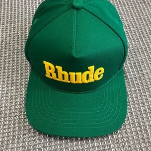 RHUDE GREEN SNAPBACK